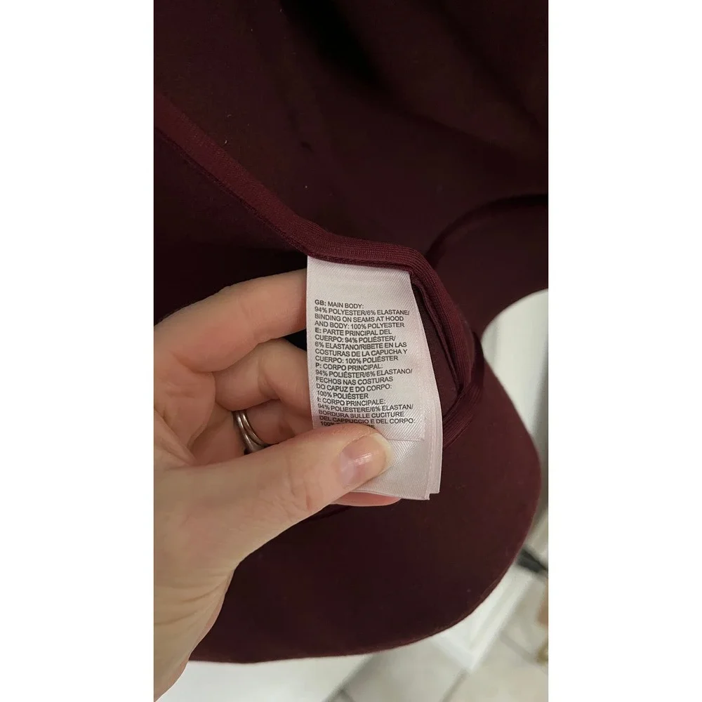 The North Face Women's Snap-Front‎ Hooded Jacket Burgundy Sz S